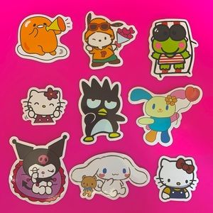 9 Sanrio Hello Kitty and Friends Waterproof Stickers